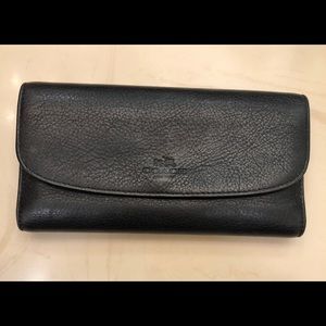 Black Coach Leather Wallet